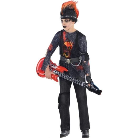 Rock‎ Zombie Kids Costume Large NWT - Picture 1 of 6